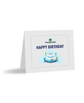 Birthday Notecard #1 and Envelope (Sold in quantities of 25)