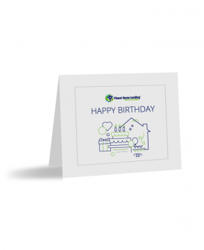 Birthday Notecard #2 and Envelope (Sold in quantities of 25)